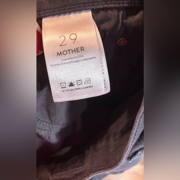 Mother Mid Rise Dazzler Ankle Jeans Womens 29 Black Stretch Designer Denim - Picture 6 of 8